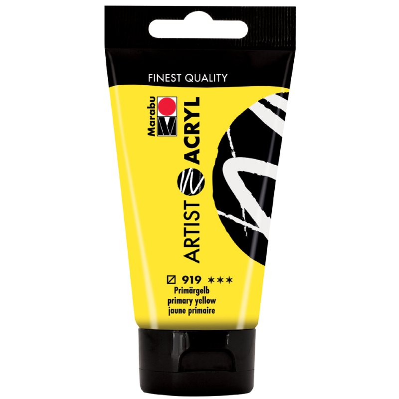 Marabu Artist Acryl acrylverfset, 12 kleuren, 12 × 22 ml