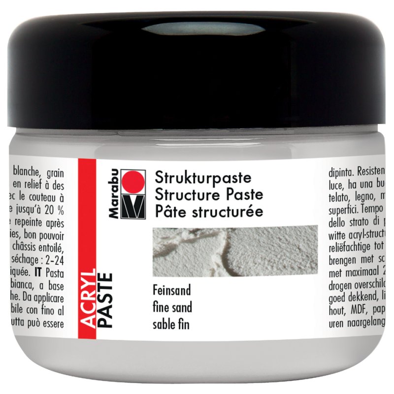 Marabu acryl structuurpasta, fijn zand, 225 ml