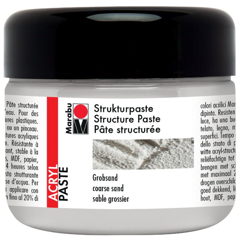 Marabu acryl structuurpasta, fijn zand, 225 ml