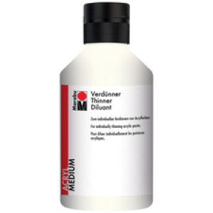 Marabu acrylverdunner 859, waterbasis, lichtecht, 250 ml