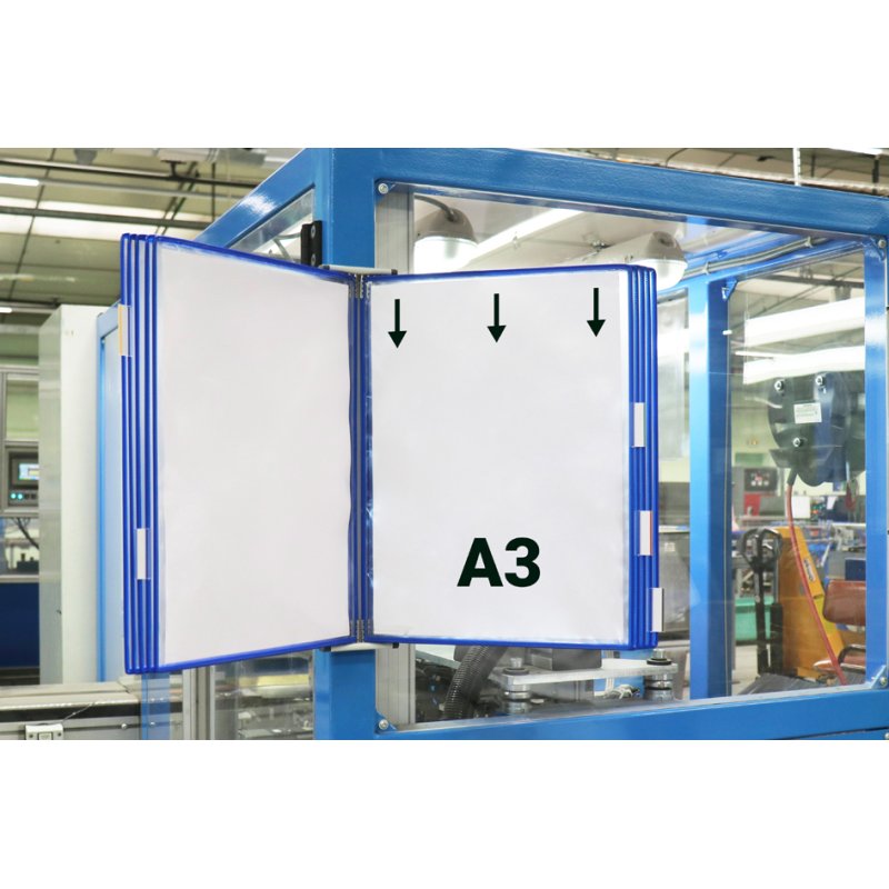 djois wandelement basis A3, lichtgrijs metaal, 90×55×500 mm