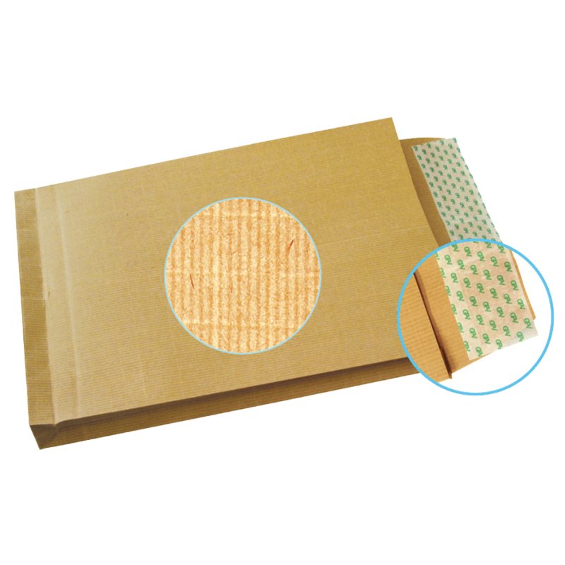 GPV pochettes d'expédition pliables 5005, marron, 340×465 mm, 50 pièces