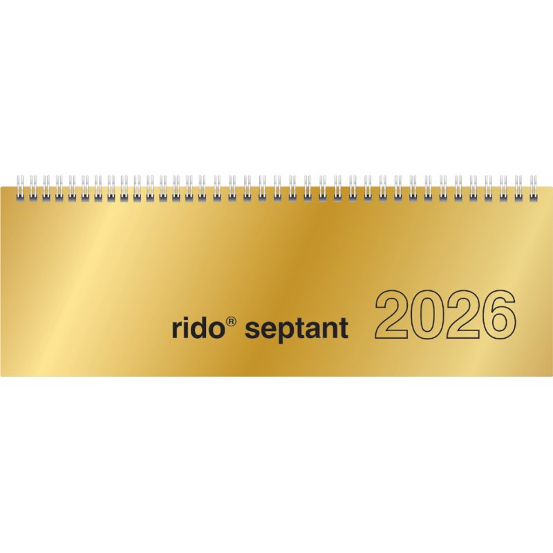 Rido Idé Bureaukalender Septan, goudglans, 305×105 mm