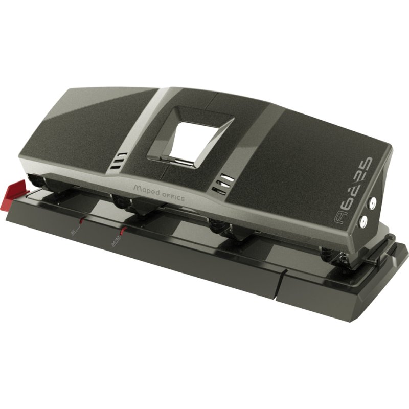 Maped perforateur 4 trous Advanced A6225, noir, 30 feuilles, 80 mm