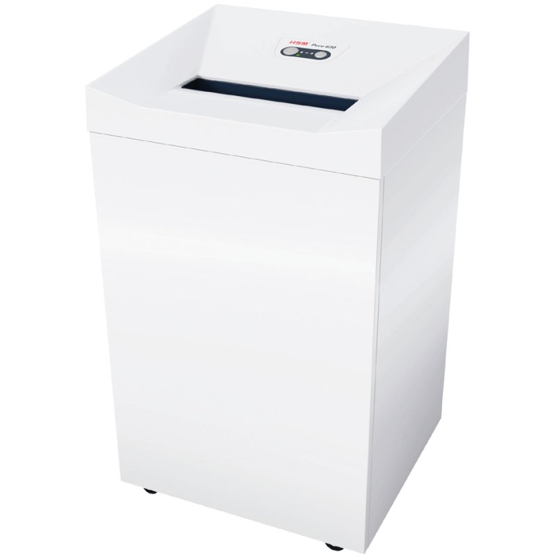 HSM papiervernietiger PURE 630, partikelsnit 4,5 x 30 mm, 21-22 vel, 130 liter