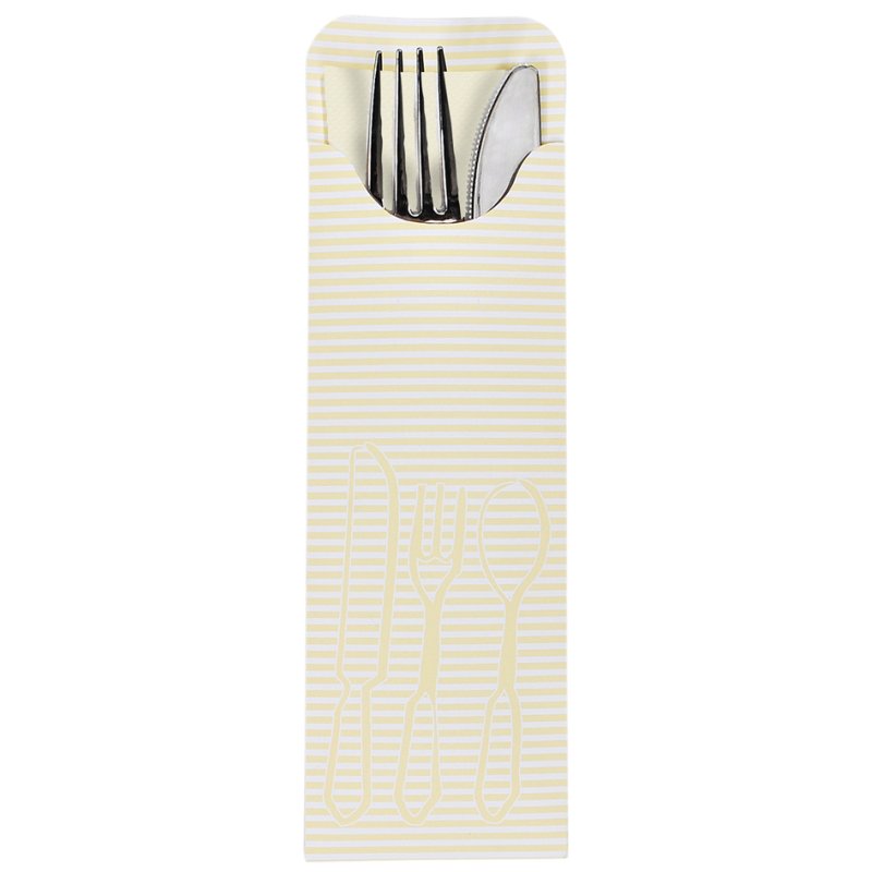PAPSTAR pochettes à couverts Bistro avec serviette, bordeaux, 73×235 mm, 100 pièces