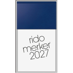 rido idé Bureaukalender Merker, donkerblauw, 108×201 mm
