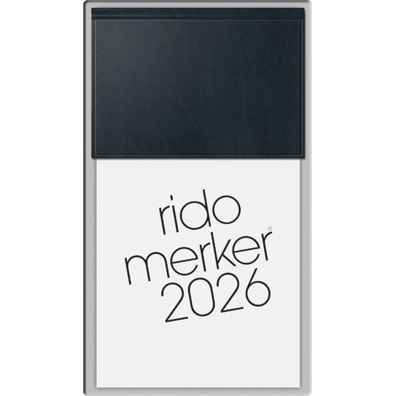 rido idé Bureaukalender Merker, donkerblauw, 108×201 mm
