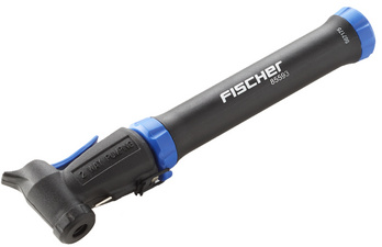 FISCHER mini fietspomp, alle ventieltypes, doppelhub-functie, 200 mm