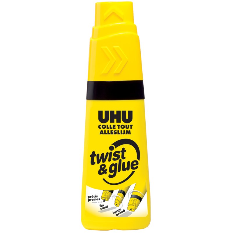 UHU Twist & Glue all-purpose glue, transparent, flexible bottle