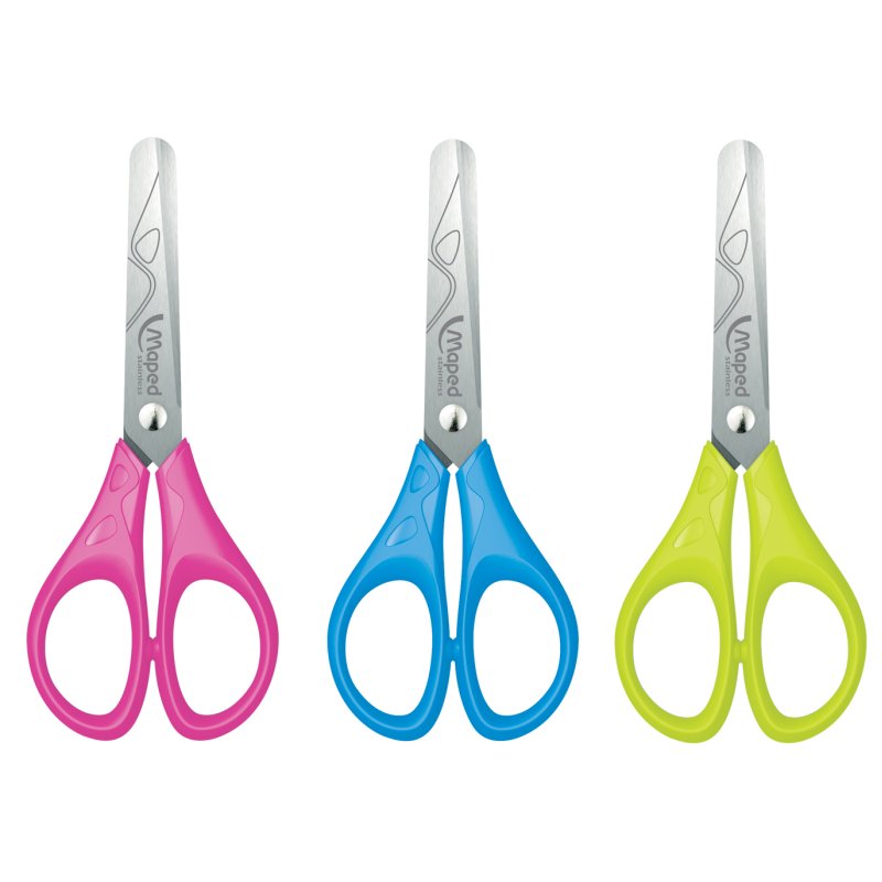 Maped knutselschaar Essentials, ronde punt, 130 mm, 24 stuks