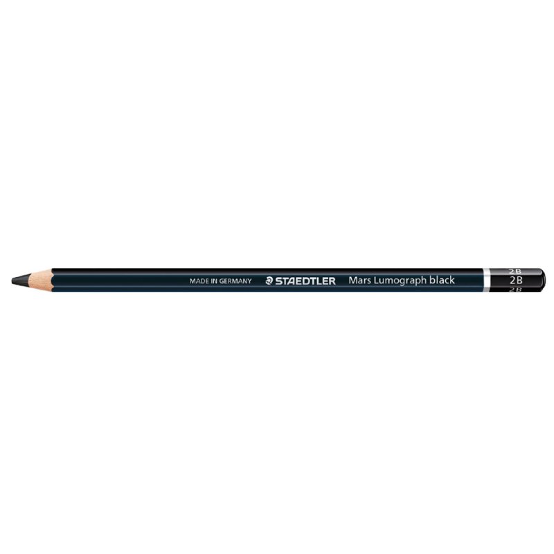 STAEDTLER crayon Mars Lumograph black, 4B, hexagonal, noir