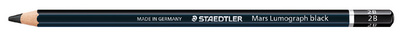 STAEDTLER Mars Lumograph Black potlood, hardheidsgraad 7B, zwart gelakt, zeshoekig