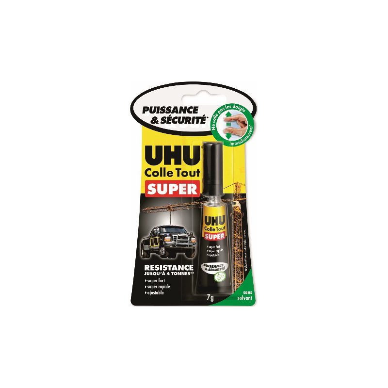 UHU superlijm Strong & Safe, 7 gram, blister