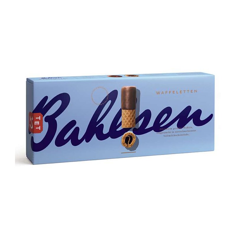 Bahlsen petits gâteaux au lait entier, bâtonnets de gaufre, chocolat au lait entier, 100 g
