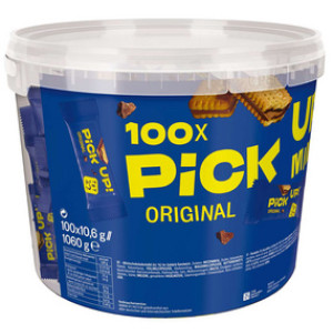 PiCK UP! Choco Minis koekjesrepen, voordeelverpakking, 100 stuks à 10 g