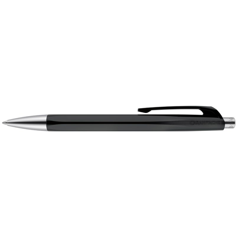 CARAN D'ACHE stylo à bille 888 Infinite, gris anthracite, rechargeables, bleu
