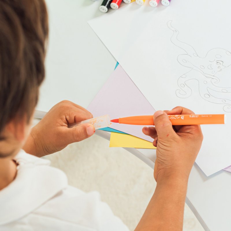 BIC KIDS viltstiften Visaquarelle, afwaschbaar, 18 stuks