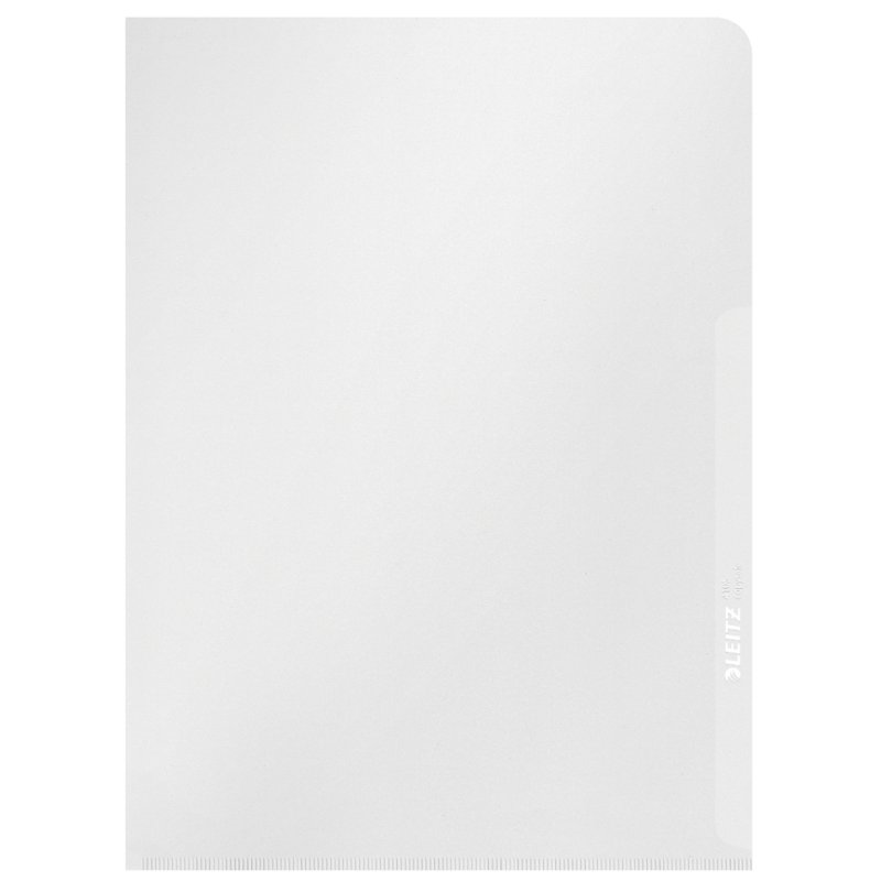 LEITZ pochettes de documents Premium A5, PVC 0,15 mm, transparent, 100 pièces
