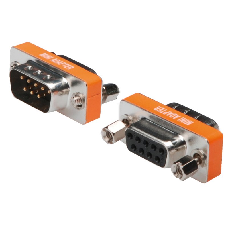 DIGITUS adaptateur null modem 9 broches Sub-D, fiche vers prise, boîtier métallique