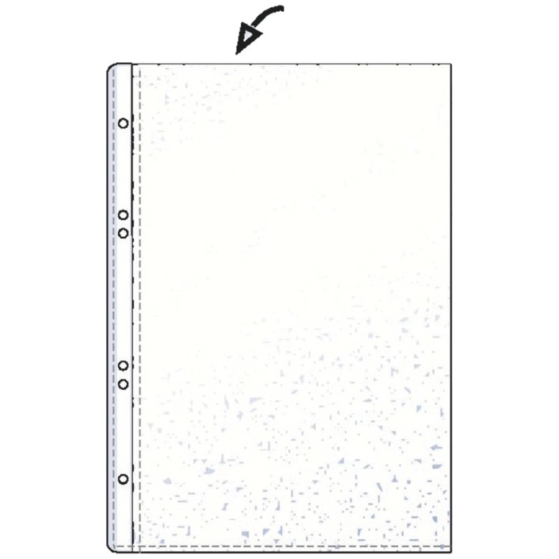HETZEL documenthoezen Economic A6, PP genarreld, 0,075 mm, 50 stuks
