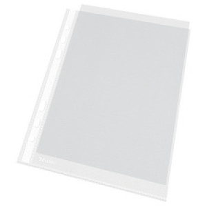 Esselte documenthoezen A5, PP gestructureerd 0,05 mm, kleurloos, 100 stuks