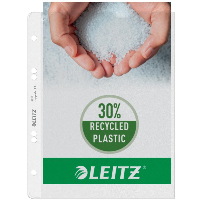 LEITZ pochettes de présentation renforcées A5, PP structuré, 0,13 mm, 100 pièces