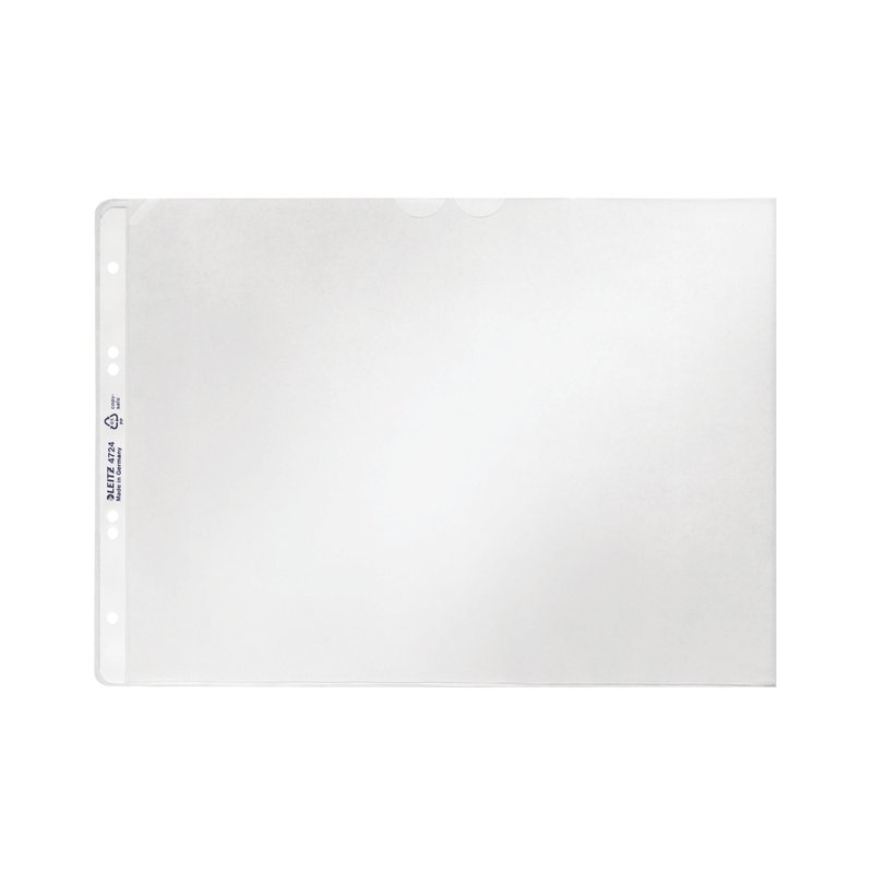 LEITZ pochettes de documents A4 paysage, PP granulé 0,12 mm, 50 pièces