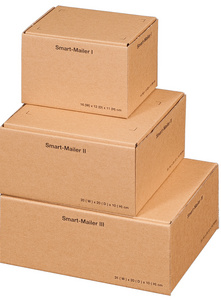 SMARTBOXPRO slimme verzendverpakking, klein, bruin, 167×129×111 mm