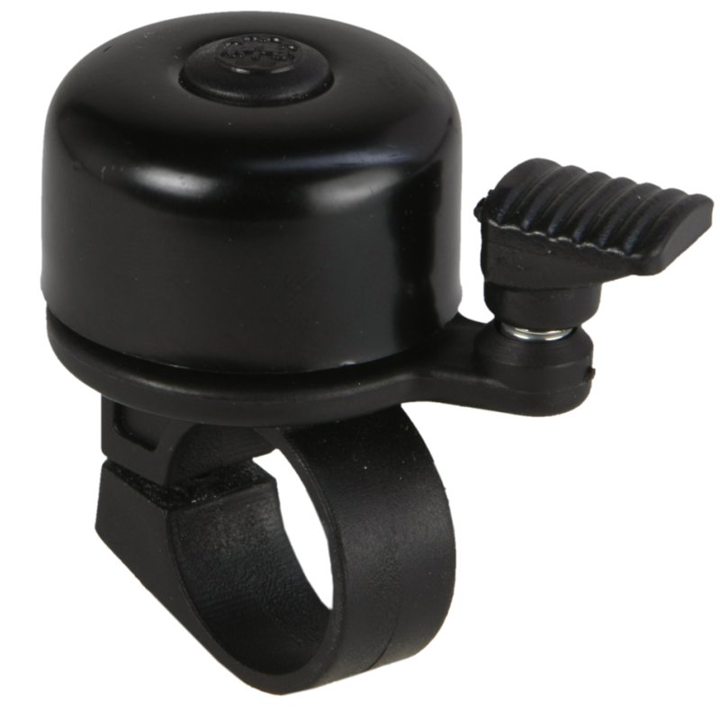 FISCHER bicycle handlebar bell, black/silver, 22 mm diameter