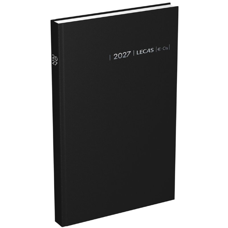 LECAS Agenda Carré quotidien 2026, format 140x220mm, couleurs assorties