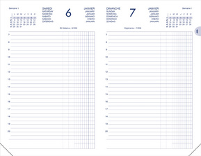 LECAS Agenda Carré dagindeling 2026, 140 x 220 mm
