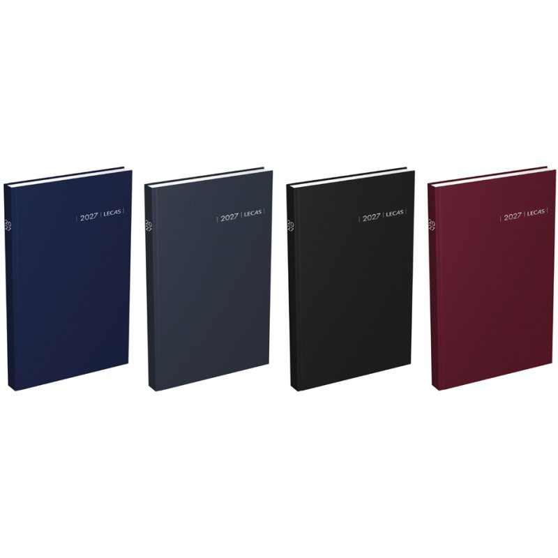 LECAS Agenda Carré indice journalier 2026 noir 140x220mm
