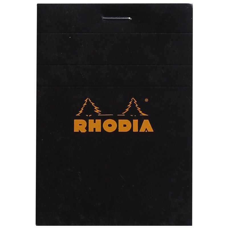 RHODIA bloc-notes No. 11, A7, quadrillé, noir