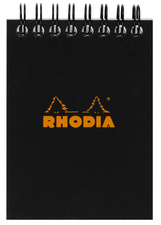 RHODIA spiraalblok geruit, oranje, A7-formaat, 80 vel