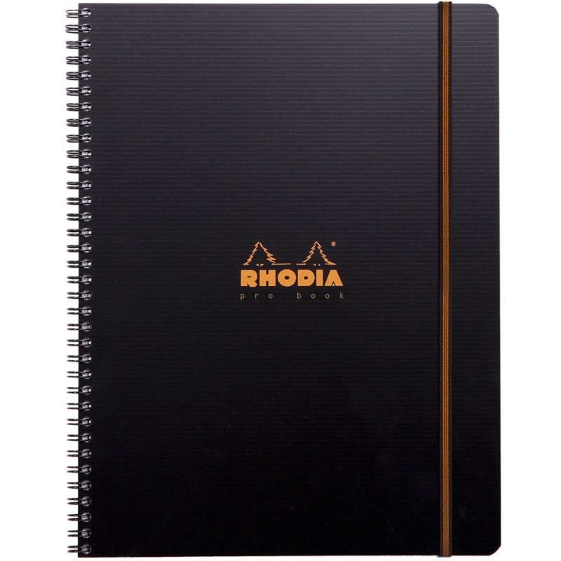 RHODIA bloc-notes Office Pro Book A4+, quadrillé, 80 feuilles, perforé 4 trous