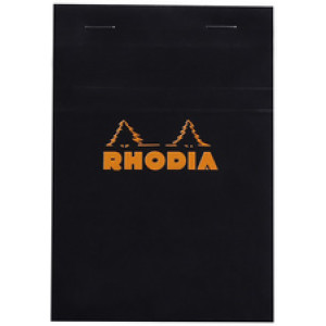 RHODIA notitieblok No. 13, A6, geruit, zwart