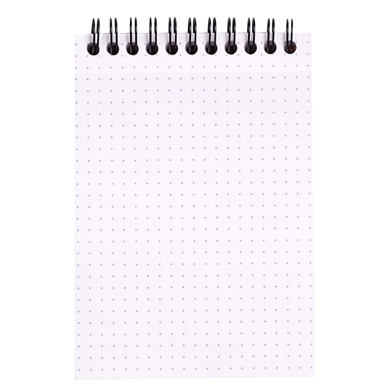 RHODIA bloc spiralé A6 quadrillé, noir, 80 feuilles