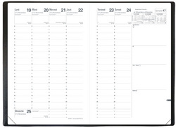 QUO VADIS agenda Minis, 160 x 240 mm, 1 week per 2 pagina's, diverse kleuren