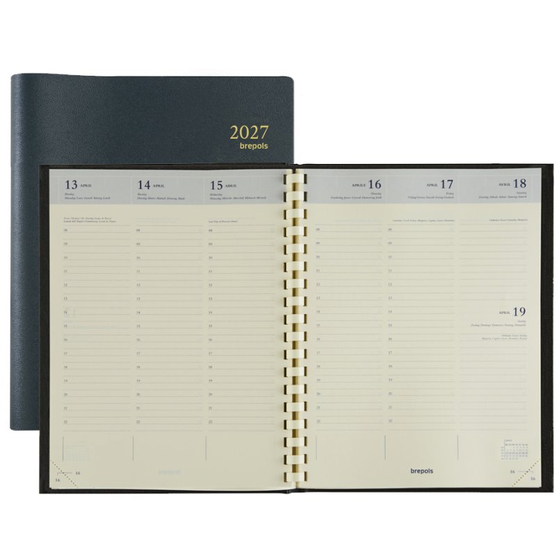 Brepols Buchkalender TIMING 2026, noir