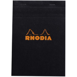 RHODIA notitieblok A5 geruit zwart