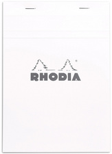 RHODIA bloc-notes A5, quadrillé, blanc, 80 feuilles