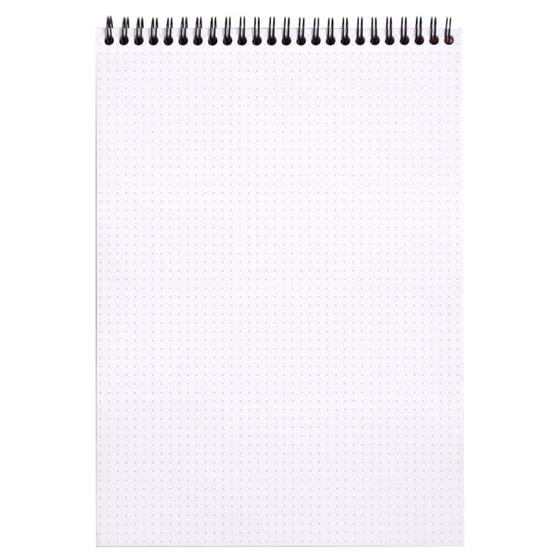 RHODIA bloc-notes spiralé A4, quadrillé, noir, 80 feuilles
