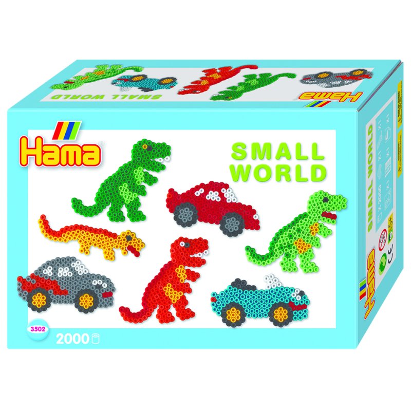 Hama Midi Fuse Beads 'Little World Car', Gift Packaging, 2,000 Pieces