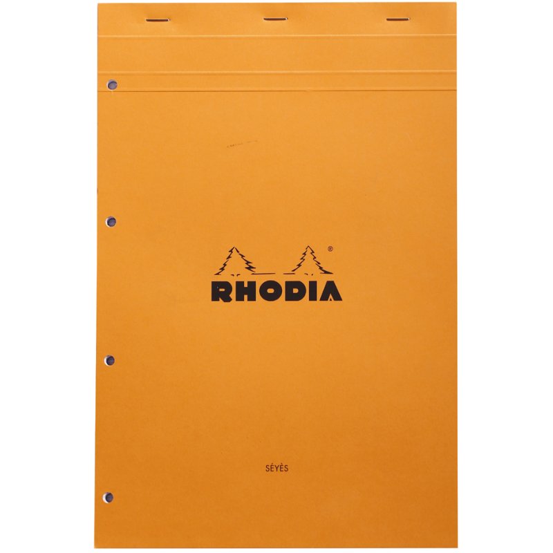 RHODIA bloc-notes No. 20 A4+, noir, 80 feuilles