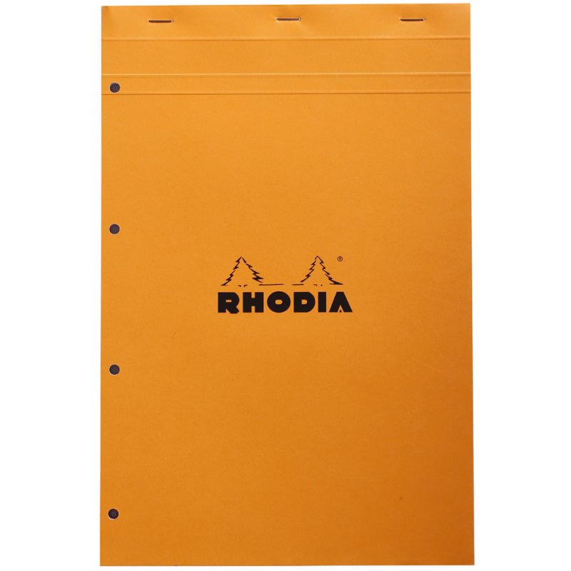 RHODIA notitieblok No. 20, A4+, geruit, zwart, 80 vel