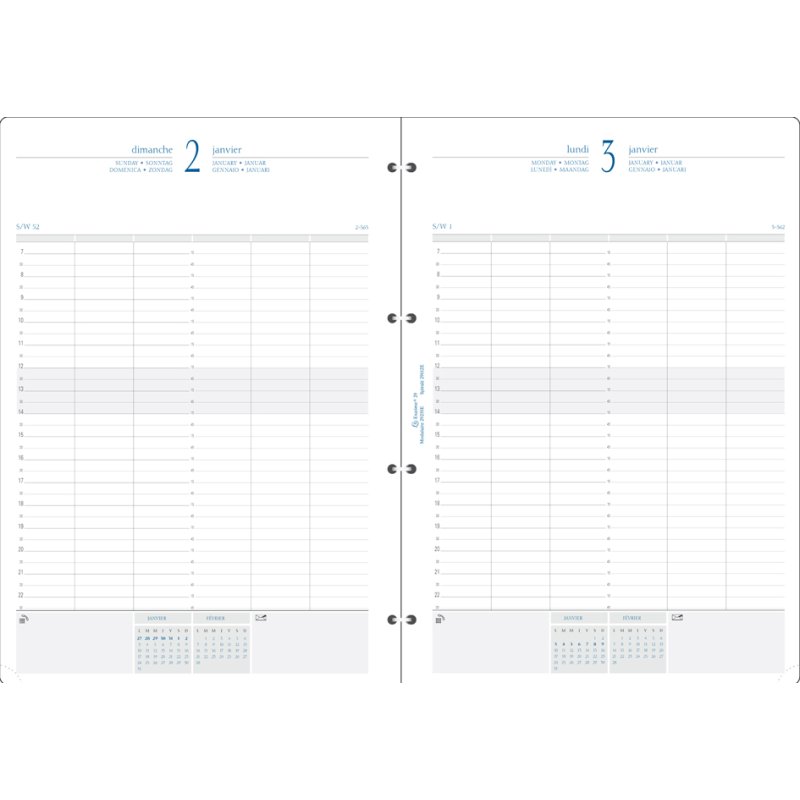 EXACOMPTA Recharge Agenda Exatime 29, 2026