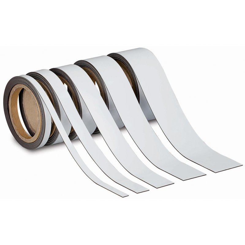 MAUL magneetband, beschrijfbaar, wit, 20 mm × 10 m