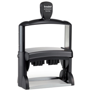 trodat tekststempel Professional 54126/PL, zelfinkleurend, dubbele datum, 116×70 mm