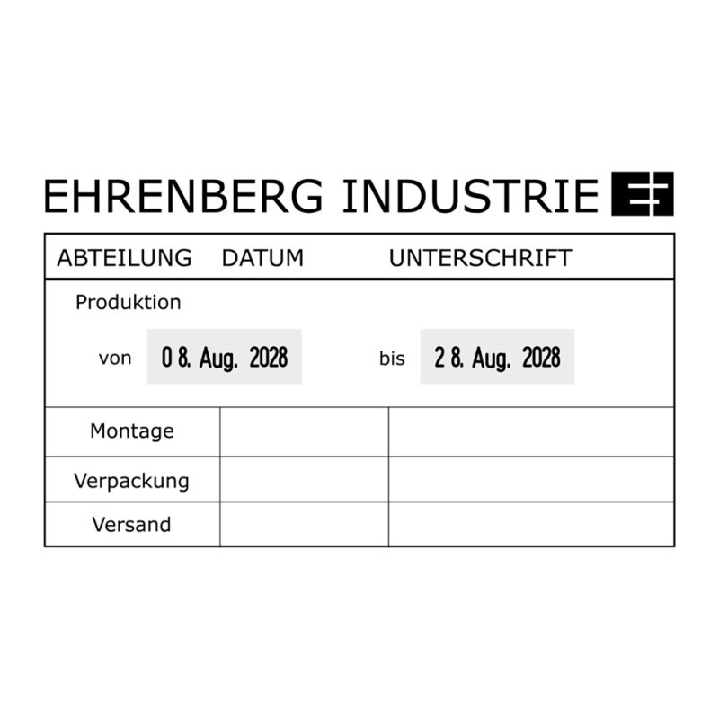 trodat tekststempel Professional 54126/PL, zelfinkleurend, dubbele datum, 116×70 mm